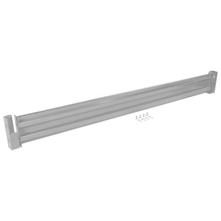 Vestil Drop-In Style Guard Rail 9 Ft Silver GR-F2R-DI-9-SL
